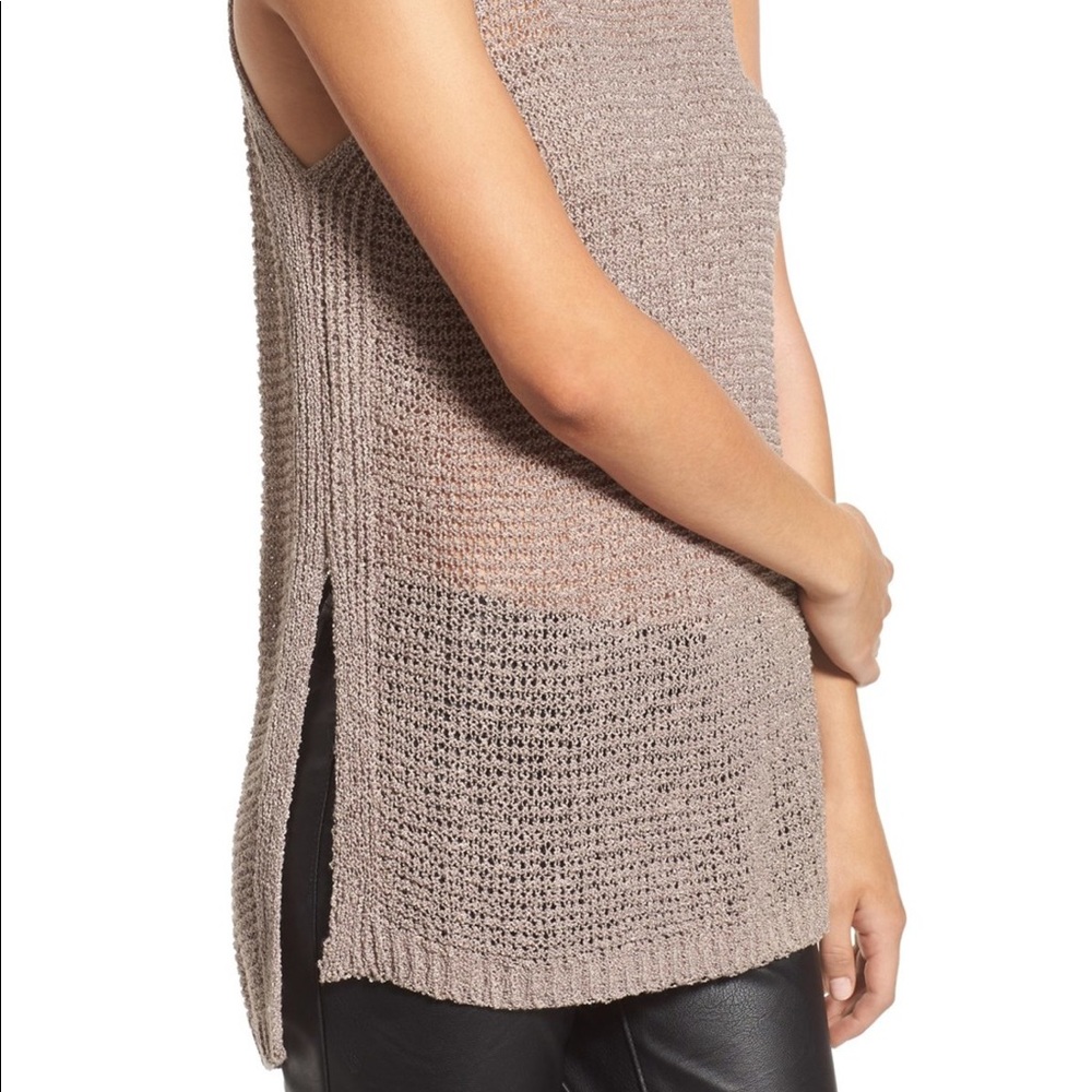 ASTR Side Slit Sweater Tank